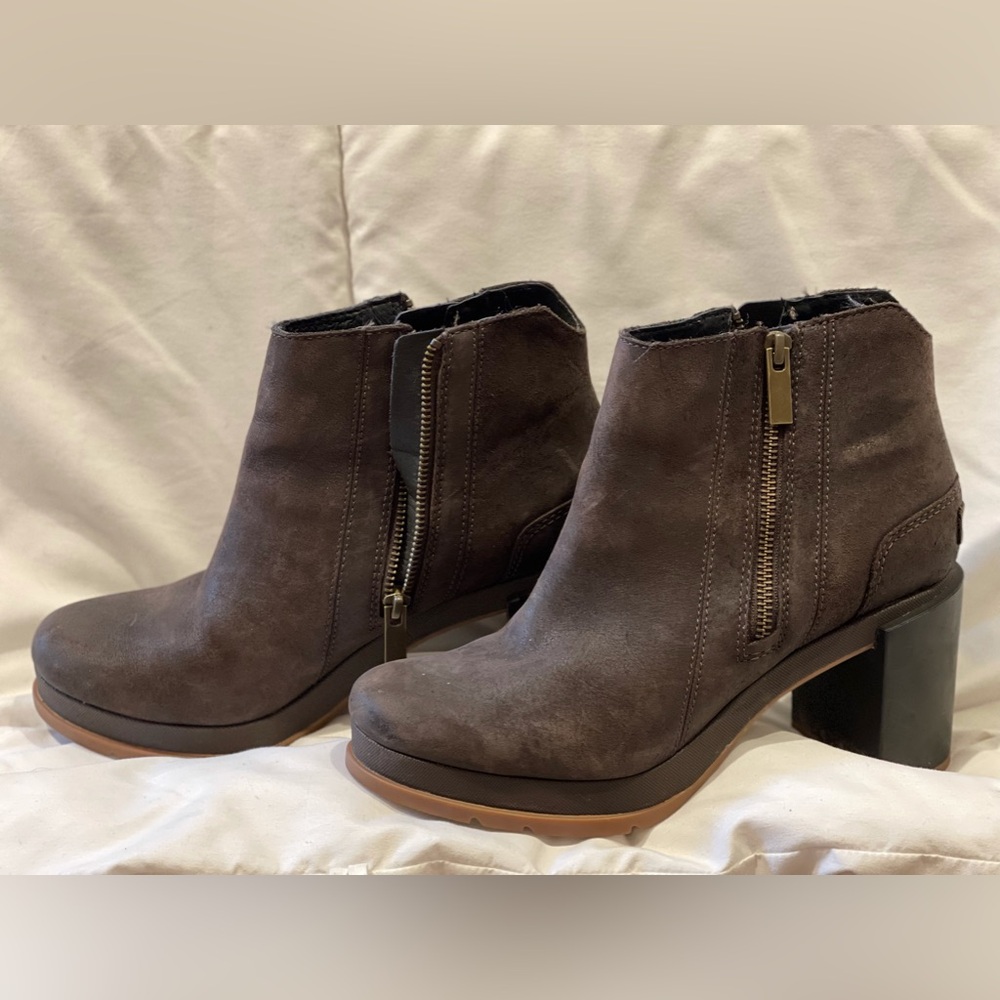 Sorel Dark Brown Blake Leather Bootie